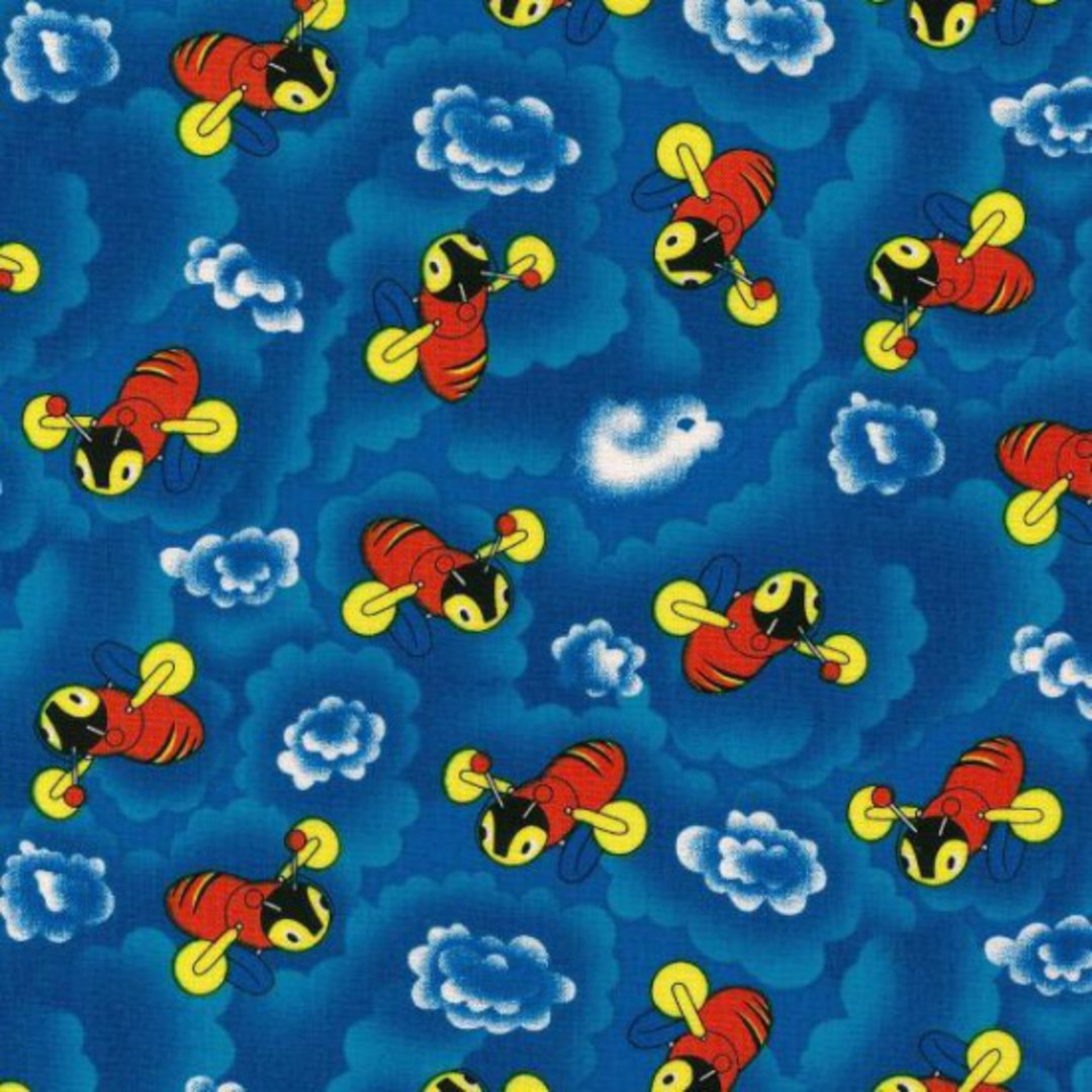 Buzzy Bee Clouds 101 Fat Quarter image 0
